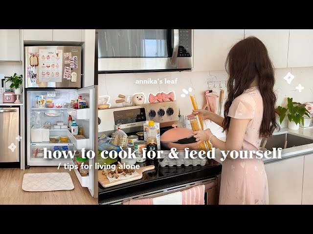 how to cook for yourself when you have no time & energy 🍜 low budget meal ideas, grocery tips, etc.