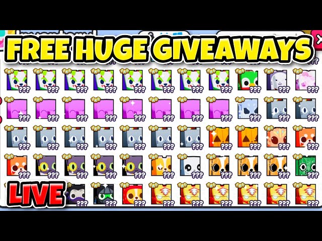 🔴Pet Simulator 99 Glitched Update FREE HUGE Giveaway Stream