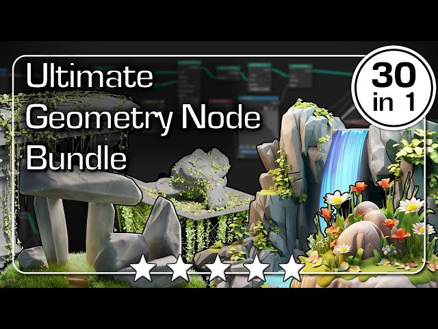 3DT Geometry Nodes Mega Bundle — Build Faster in Blender