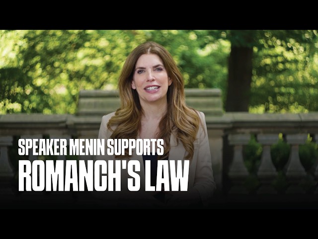 Speaker Menin Supports Romanch's Law