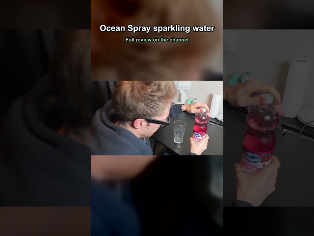 Ocean Spray sparkling water - Absolutely tasty sparkling water