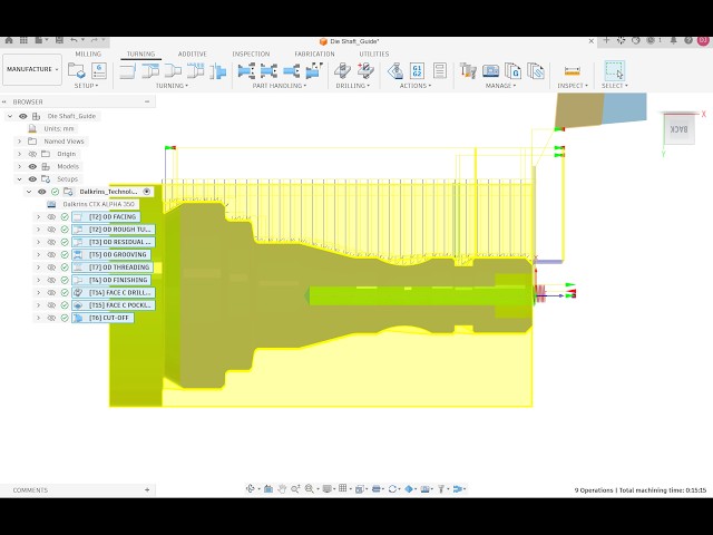 Fusion 360 Turn-Mill Part 2 | Design to Manufacture Setup, Machine & Post Processor | Siemens 840D