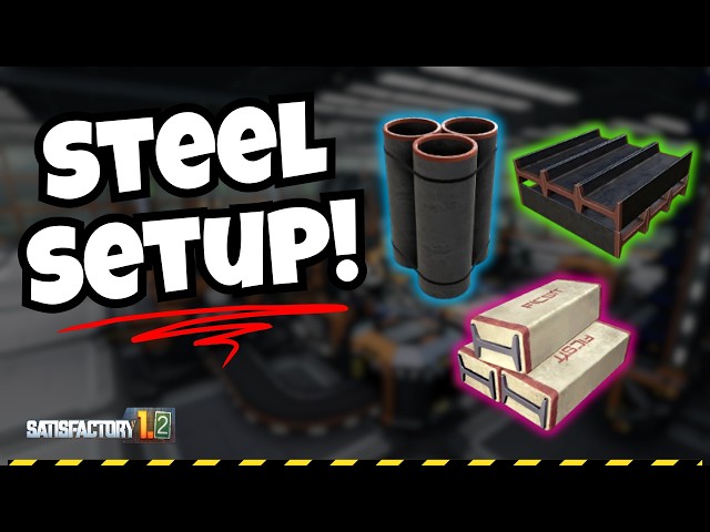 Build Your FIRST Steel Factory Like This in Satisfactory