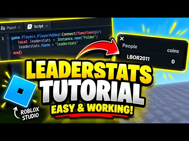 The Fastest Way to Add Leaderstats in Roblox ⚡ #RobloxScripting #RobloxTutorial