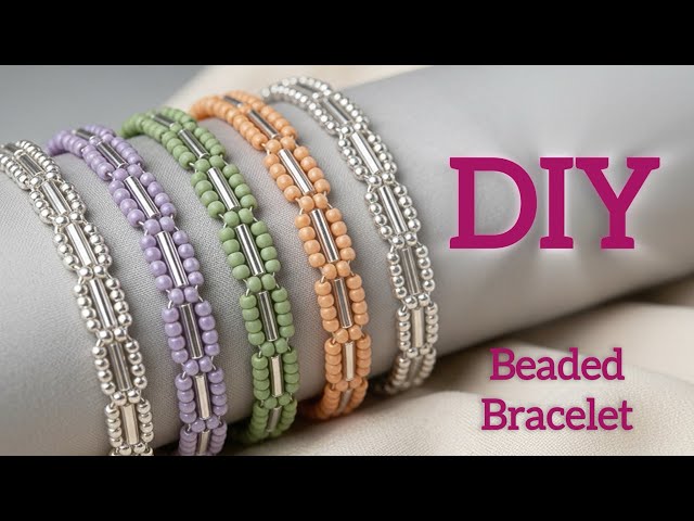 How to Make an Easy Beaded Bracelet at Home | DIY Jewelry Making Tutorial