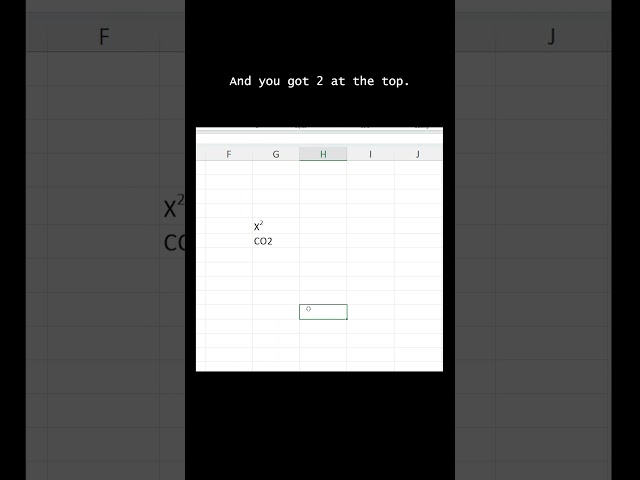 How to Type X² and CO₂ in Excel! 🔥