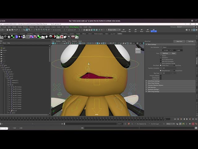 Using the MGear Lip Rigger in Maya 2025