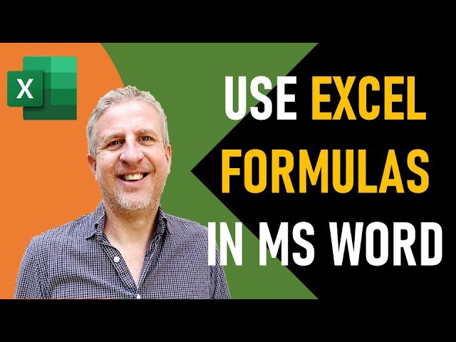 How to Put Excel Formulas in a Word Document