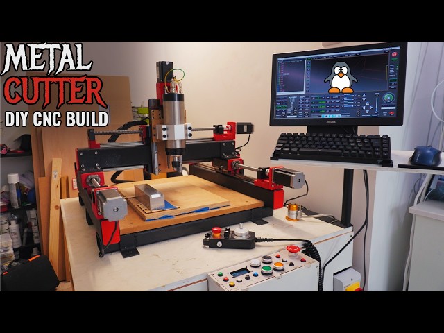 DIY CNC, PrintNC Metal Cutter: Steel-Frame, LinuxCNC, Aluminium Milling