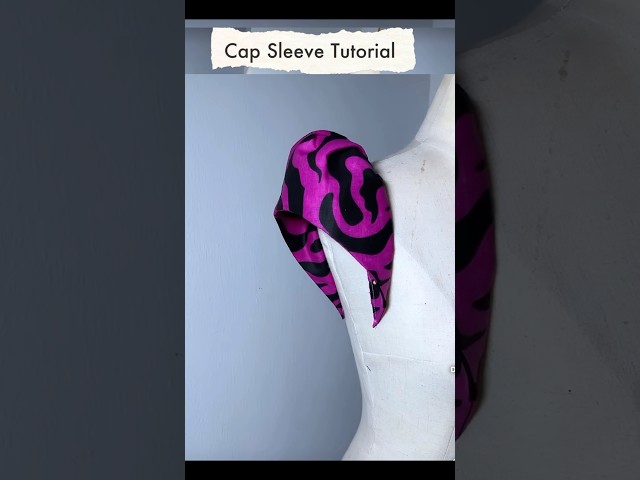 Cap Sleeve Tutorial. Full detailed tutorial is on iFashy YouTube channel #ifashy