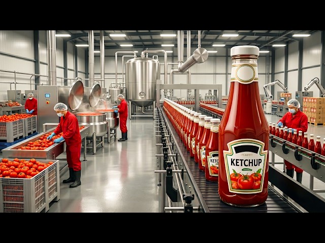 From Fresh Tomatoes to Ketchup | Complete Factory Process