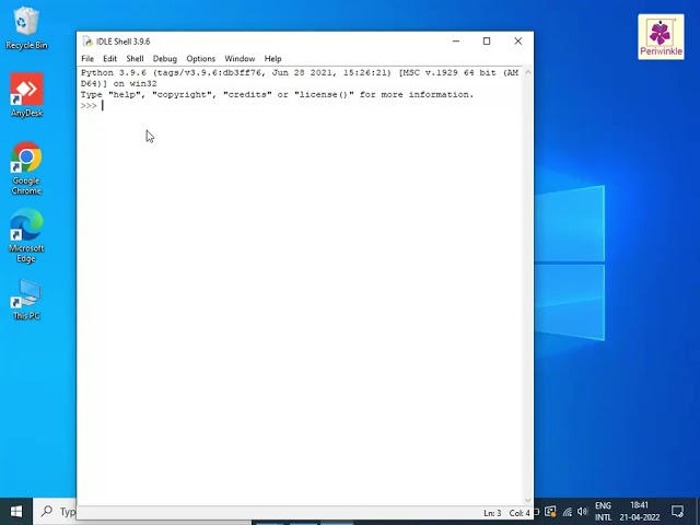 Writing Hello World Program | Computer Training | Periwinkle