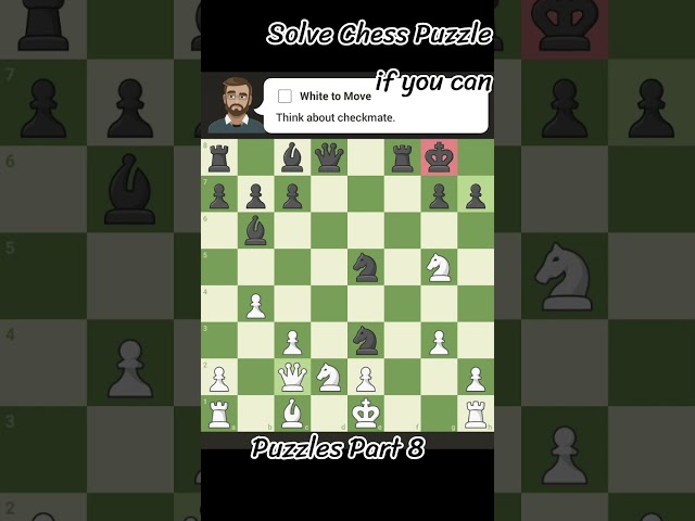 Chess Puzzle Part 8 #chess #puzzle #gaming #games