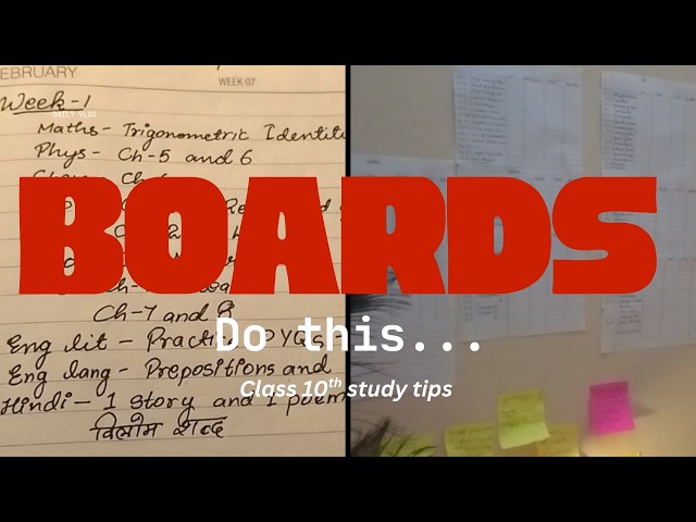 How I’m Preparing for Class 10 Boards 📚 | Board Exam Preparation Tips for ICSE 10th  #studytip