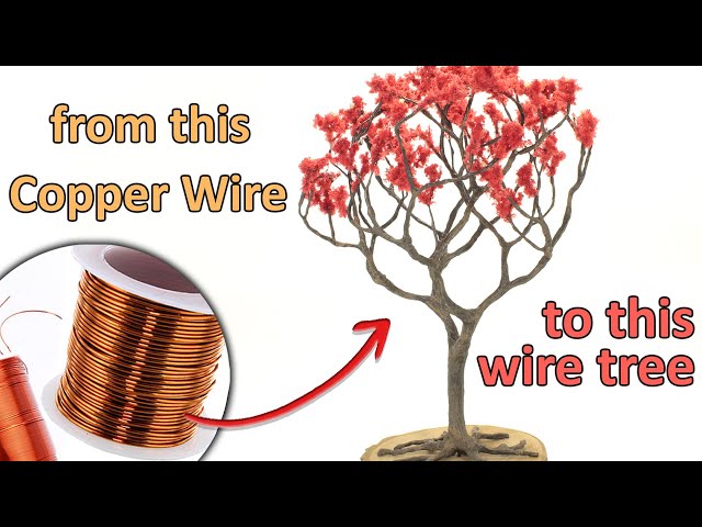 How to make Wire Tree (Tutorial - Easy and simple techniques)- DIY