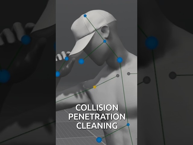Collision Penetration Cleaning tool #cascadeur #3danimation #3dartist #gamedev #indiegame