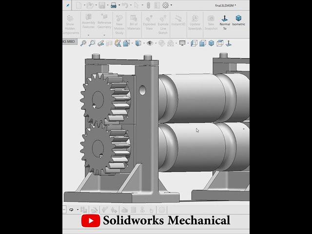 Roller Assembly | Industrial design | |SolidWorks| |Mechanical | @DesignWithAjay