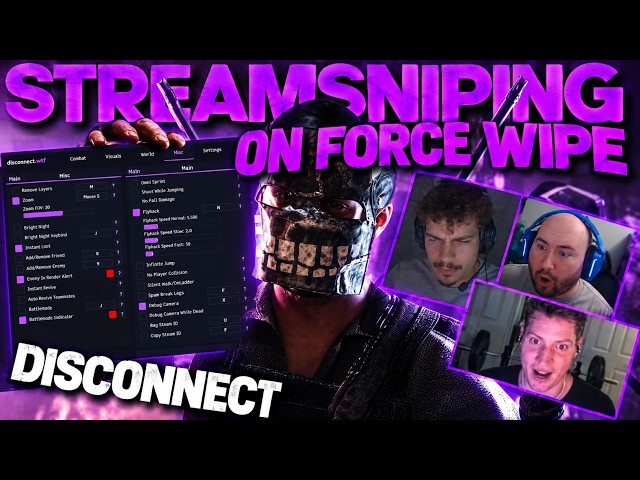 I Stream Sniped Rust Streamers With RUST CHEATS On FORCE WIPE...