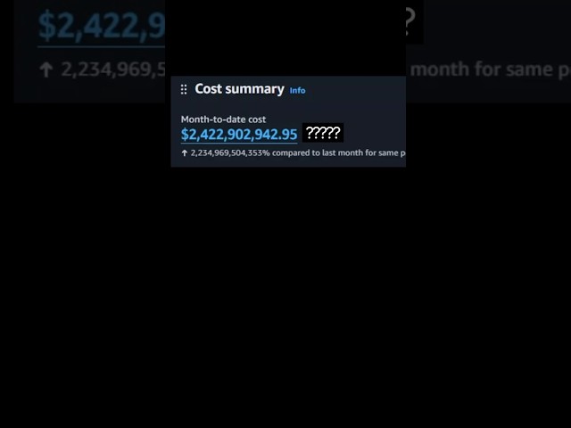 Everyone's getting hit with 10 trillion won AWS bills right now
