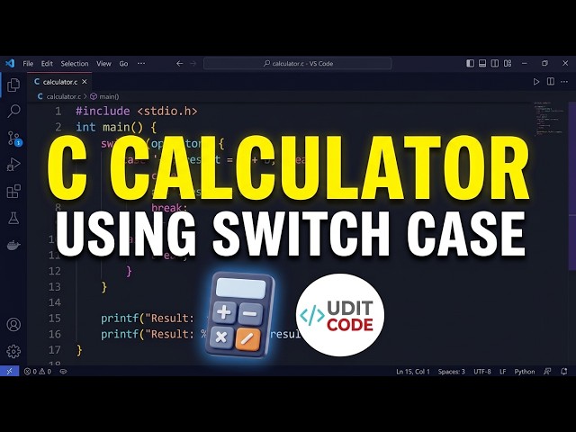 C Language Calculator Using Switch Case | C Programming Project