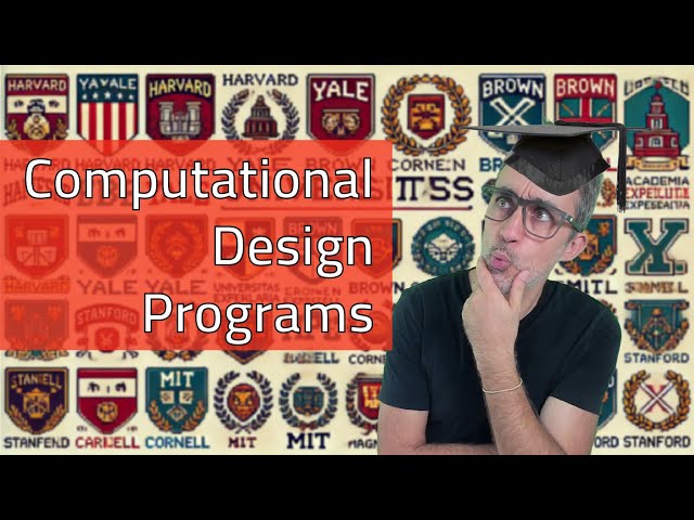 Want to Study Computational Design? Look here!