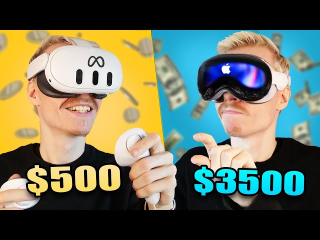 Meta Quest 3 vs. Apple Vision Pro - Which is ACTUALLY Better?