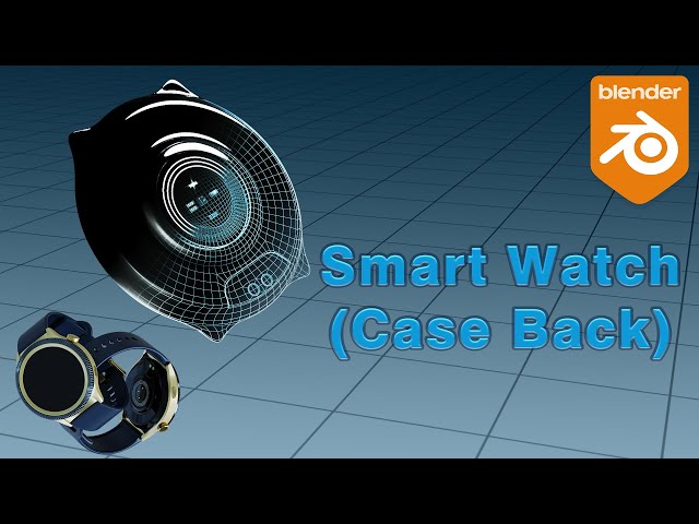 Smart Watch Modeling Part 3 - Case Back | Blender Timelapse (Inspired by Noise Halo 2)