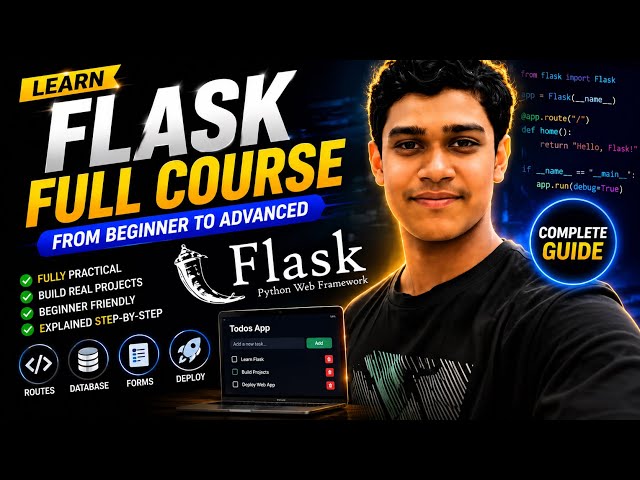 Flask Full Course for Beginners 🚀 | Learn Python Web Development in 14 Minutes | Part 1
