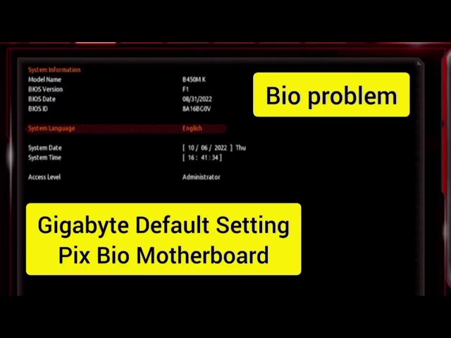 How to reset Gigabyte Bios to Default || Gigabyte Default Bios Settings  configure