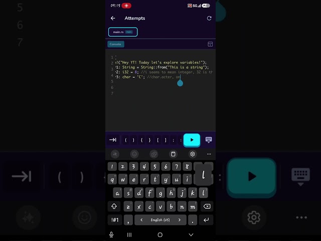 Learning Rust! Feel free to comment 🫶🌸✨️