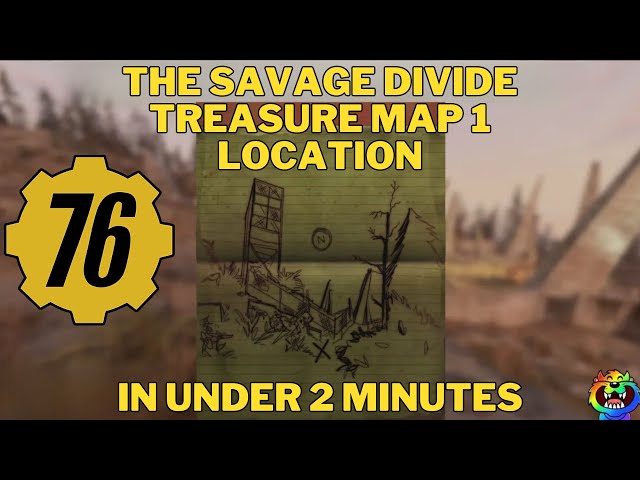 How to Find The Savage Divide Treasure Map 1 #fallout76  #fallout76guide