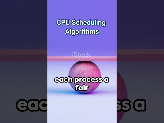 CPU Scheduling Algorithms | Operating Systems #computer #shorts