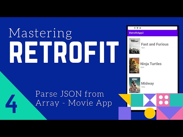 Retrofit Tutorial #4 - Parsing JSON from Array using Retrofit - [Movie App 2]