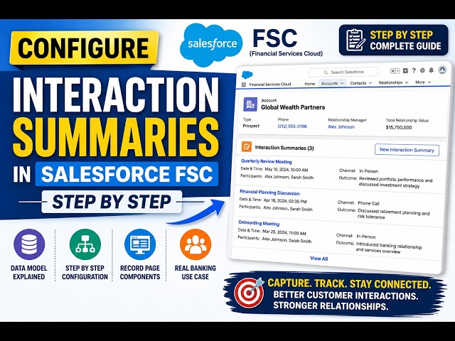 Session 4: Configure Interaction Summaries in Salesforce FSC (Step by Step)