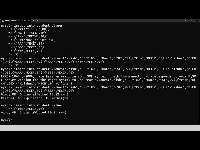 MySQL Practice Problem: Create Table & Apply Aggregate Functions (Tamil Tutorial)