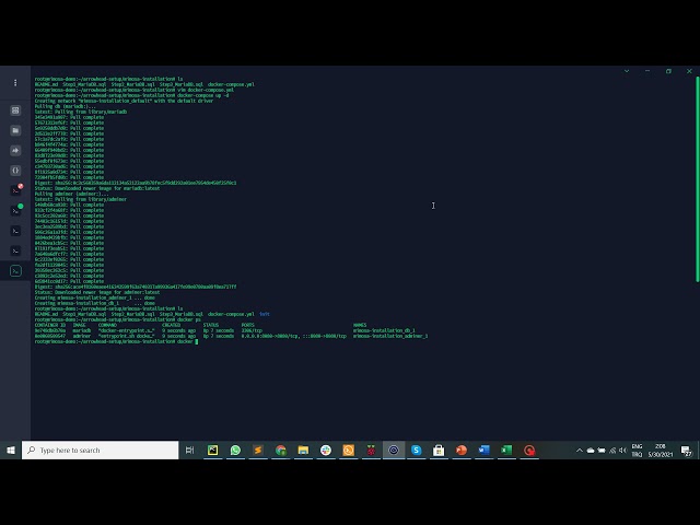 Install MIMOSA on MYSQL Ver 15.1