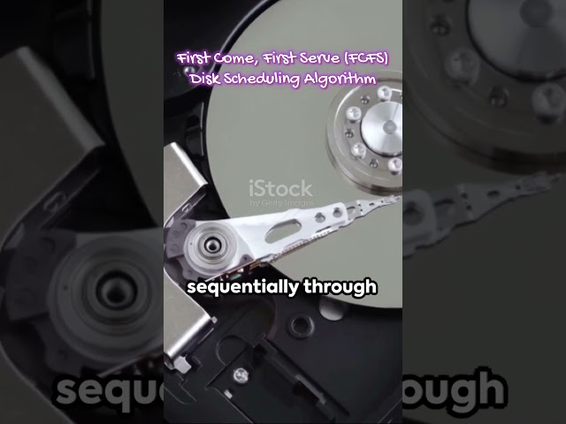 First Come, First Serve (FCFS) - Disk Scheduling Algorithm | Operating Systems #computer #shorts