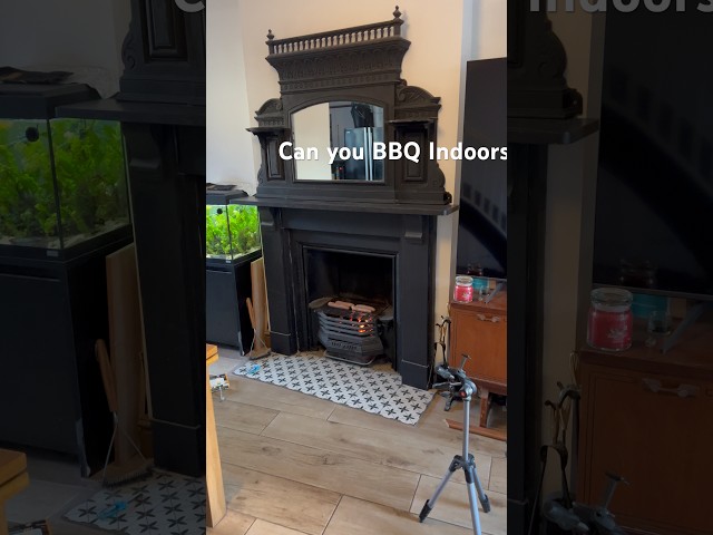 Turning A Victorian Cast Iron Open Fireplace Into A Year Round BBQ!! #BBQ #Fireplace #Cooking