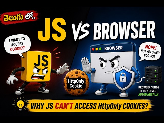 httponly cookies  - Browser - Javascript  (In Telugu Language)