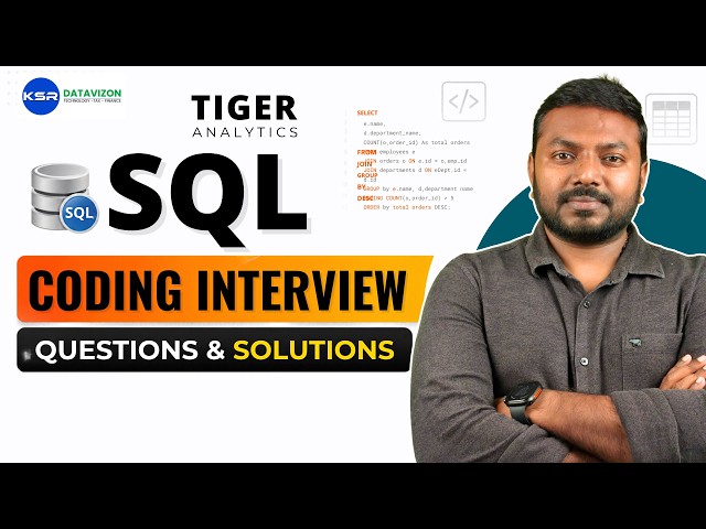 Tiger Analytics SQL Coding Interview Questions & Solutions