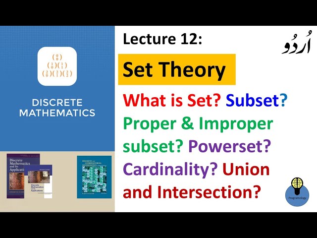 Lecture 12: set theory in discrete mathematics in hindi urdu - set or sets in discrete maths hindi