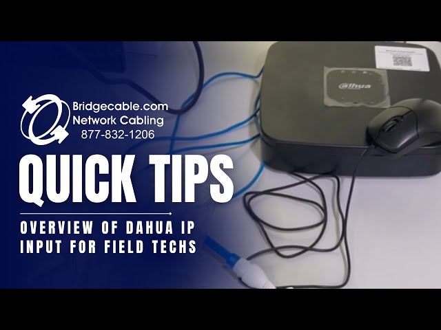 Dahua Camera IP Configuring for Network & Other Tools | Light Training or Reminder for BridgeCable