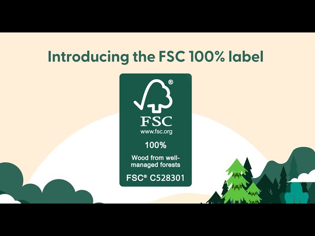 What does the FSC 100% label mean? | Apakah maksud label FSC 100%?