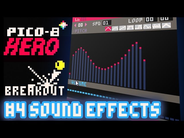 Breakout #4 - Sound Effects -  Pico-8 Hero