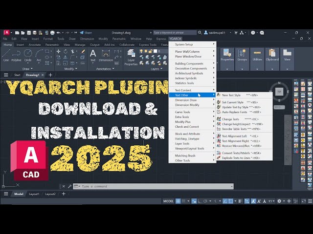 How to Download and Install YQArch Plugin for AutoCAD 2025