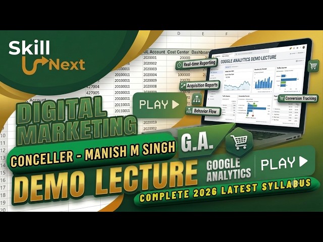 Google Analytics Demo Lecture | Digital Marketing Complete 2026 Syllabus | SkillNXT