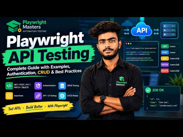 Playwright API Testing Tutorial 🔥 Complete Guide with Examples, CRUD & Authentication
