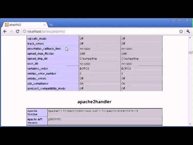 PHP 6  The php info Function
