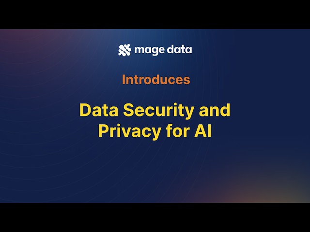 Introducing Data Security and Privacy for AI | Mage Data