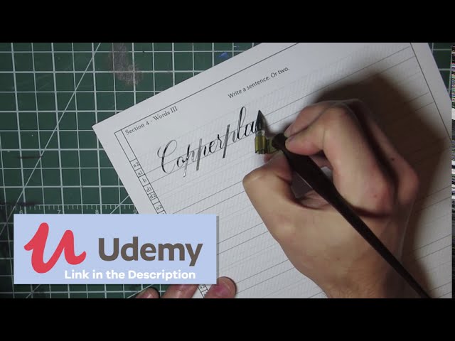 Learning Copperplate Calligraphy Course